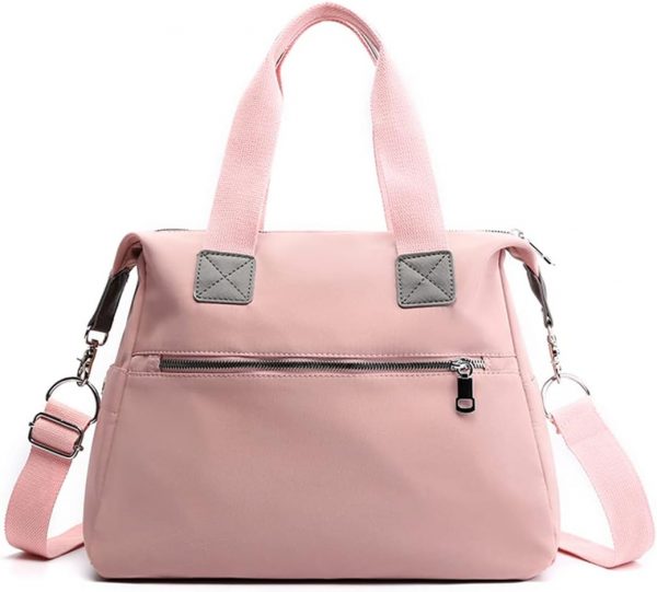 SHIFANQI Tote Bags for Women Stylish Nylon Ladies Shoulder Bag Top Handle Handbag Multi Pockets Work Totes Water Resistant Travel Crossbody Messenger Bag - Image 3