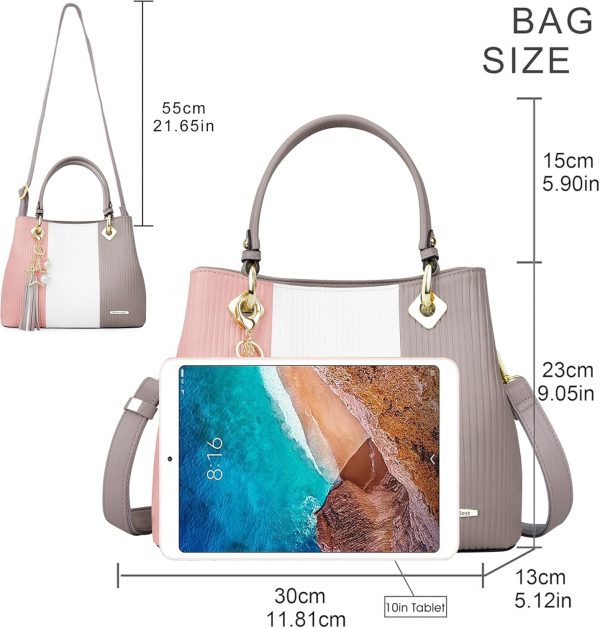 Pomelo Best Handbags for Ladies with Multiple Interior Pockets and Pretty Colour Combination - Image 5
