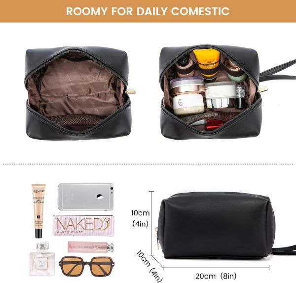 LOVEVOOK Laptop Bags for Women 15.6 inch Ladies Handbags Large Tote Bag with Compartments Leather College Teacher Work Bag Waterproof Shoulder Cross Body Bag for Office Business School Shopping Black - Image 7