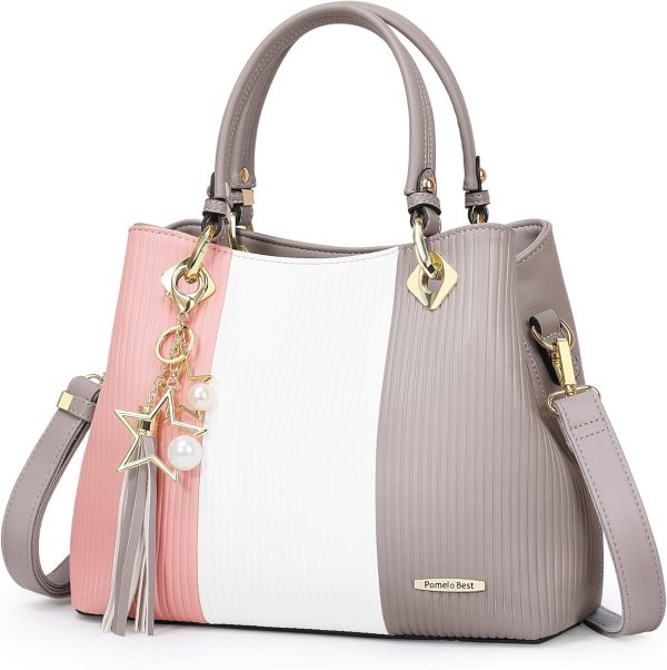 Pomelo Best Handbags for Ladies with Multiple Interior Pockets and Pretty Colour Combination