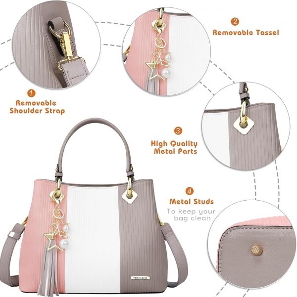 Pomelo Best Handbags for Ladies with Multiple Interior Pockets and Pretty Colour Combination - Image 2