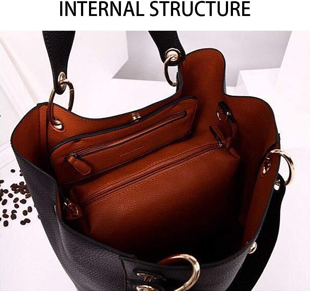 Pahajim Handbags for Women Large Tote Bag PU Leather Waterproof Handbags Shoulder Bag Womens Top Handle Bag for Work Shopping Bag - Image 5