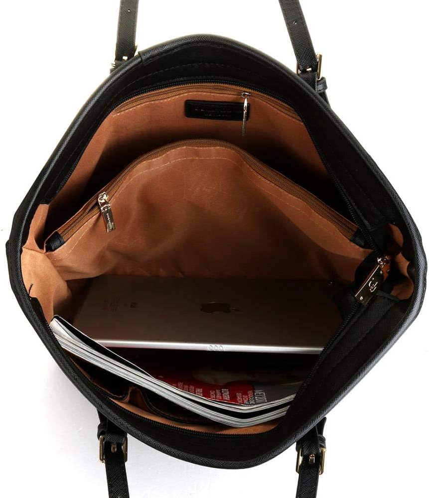 kiss me Handbag Tote Bag for Women, Laptop Bags Soft PU Leather Ladies Handbag Shoulder Bag Top Handle Bag for School Work Travel - Image 4