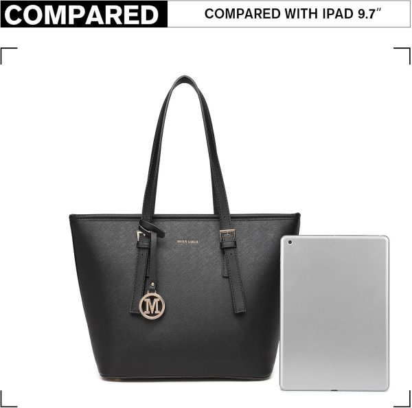 Miss Lulu Handbag Ladies Handle Bag Ladies Shoulder Bag Large Capacity with Adjustable Strap for Office, School and Everyday Use - Image 3