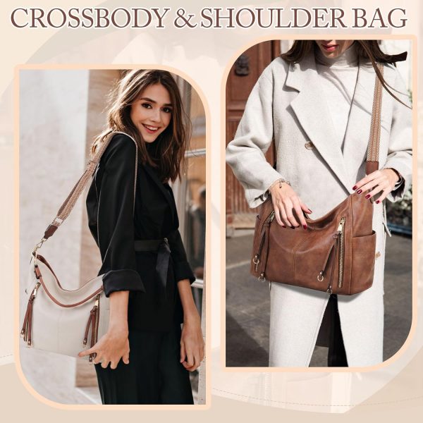 Chase Chic Hobo Bag for Women, PU Ladies Purse Handbags Trendy Crossbody Shoulder Bucket Bag for Work,Travel - Image 7