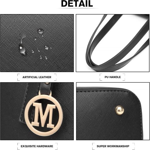Miss Lulu Handbag Ladies Handle Bag Ladies Shoulder Bag Large Capacity with Adjustable Strap for Office, School and Everyday Use - Image 2