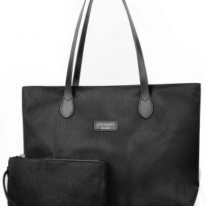 VOLGANIK ROCK Tote Bags for Women, Large and Lightweight Handbags for Women Water Resistant Nylon Shoulder Bag for Women Ladies Work Bags Shopping Bag Travel Bag Beach Bag School Bag